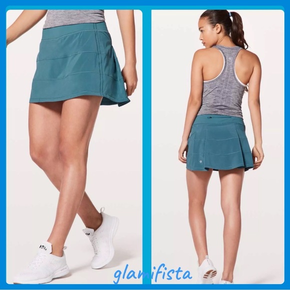 Lululemon Run Pace Rival Skirt Persian Blue  Sz.6 TALL 💙 - Picture 1 of 9